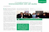 Creatividad e innovación en el aula - usfq.edu.ec · Revista Para el Aula - IDEA - Edición 17 (2016) 21 testimonio Por Juan Pablo Gallegos (juanpabgc@gmail.com) Creatividad e innovación