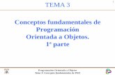 Conceptos fundamentales de Programación …³n Orientada a Objetos Tema 3: Conceptos fundamentales de POO Introducción 3 ¿Qué es la POO? “Un método de implementación en el