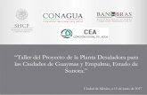 Presentación de PowerPoint - Desaladora Sonora · de agua residual con una capacidad mínima de 100 l/s, y en los cuales haya habido algún tipo de financiamiento por parte del sector