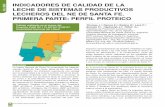 CALIDAD INDICADORES DE CALIDAD DE LA LECHE …publitec.com.ar/contenido/objetos/INDICADORESDEC... · alcanzaron valores similares a la región pampeana: 3,66% MG y 3,23% de PT (Thomas,