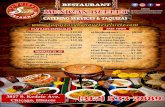 Taquizas y Banquetes El Siete Menu · RESTAURANT LIKE US: @Taquizasybanqueteselsiete @Taquizaselsieterestaurant CATERING TAQUIZAS Ïzgsybañ4ueteŠelsiete.com PLATILLOS ESPECIALES
