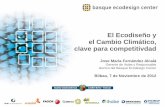 El Ecodiseño y el Cambio Climático, clave para … · EuP Ampliación Directiva ErP ECODISEÑO Nuevo plan de trabajo de la directiva (extensión). Basque Ecodesign Center: Presentación