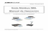 Serie Nimbus NBL - adamequipment.com · está en funcionamiento, tenga cuidado de colocar cargas suavemente sobre el plato de pesaje y no sobrecargue o exceda la capacidad máxima