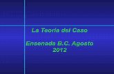 La Teoría del Caso Ensenada B.C. Agosto 2012 - …abaroli.mx/wp-content/uploads/2015/04/Teoría-del-Caso1.pdf · involucrado en la resolución del caso en ... proporcionalidad de