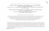 Introducción a la idea y concepto de Constitucióninstitutoacton.com.ar/articulos/187art191014-a.pdf · Desde la Antigüedad clásica (Atenas y Roma) existió un gran desarrollo