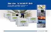 Serie VAMP 50 - Equipos Eléctricos de Medición ... · protección de arco VAMP221 a través de un bus inter-estación localizado entre relés. Hasta tres sensores de ... Ya sea