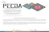 de Gobierno Federal, por medio de la Dirección General de ... · 2 CONVOCATORIA PECDA MORELOS 2016 El Programa de Estímulo a la Creación y al Desarrollo Artístico (PECDA) de Morelos