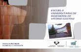 Escuela Universitaria de ingeniería de Vitoria - ehu.eus… · Perfil de ingreso 4. ... Conocimientos previos para el acceso al grado de Geomática . ... FACULTAD DE INGENIERIA DE