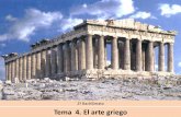 Tema 4. El arte griego órdenes arquitectónicos Características generales de la arquitectura: •Es una arquitectura arquitrabada. Se basa en líneas verticales y horizontales, lo