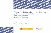 Evolución del racismo y la xenofobia en España - Ikuspegi€¦ · de las unidades últimas de muestreo (individuos) por rutas aleatorias y cuotas de sexo y edad. entrevista personal