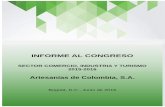 Artesanías de Colombia, S.A.artesaniasdecolombia.com.co/Documentos/Contenido/23036... · 2016-10-10 · En el primer semestre de 2016, ... así como el cumplimiento de requisitos