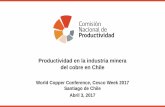 Productividad en la industria minera del cobre en Chile · La productividad está detrás del éxito chileno de los últimos 30 años 6. ... efectiva), respecto de la frontera de