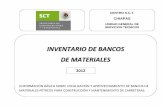 INVENTARIO DE BANCOS DE MATERIALES€¦ · centro s.c.t. chiapas unidad general de servicios tÉcnicos inventario de bancos de materiales (informaciÓn bÁsica sobre localizaciÓn