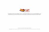 CONSTITUCIÓN DE LA REPÚBLICA ESPAÑOLA · La bandera de la República española es roja, amarilla y morada. Artículo 2º. ... España renuncia a la guerra como instrumento de política