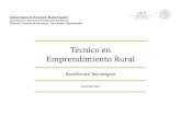 Técnico en Emprendimiento Rural - CBTa 31cbta31mascota.edu.mx/assets/plan-de-estudios... · El egresado de la carrera de Técnico en Emprendimiento Rural está en posibilidades de