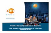 Certificación de Operadores en Colombia La Seguridad del... · NCLCoordinación con STR–SDL–Comité de Distribución Jun 2012 -Dic 2012 Diagnóstico de estado de conocimiento