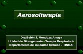 Aerosolterapia - UciPeru.comuciperu.com/uciperu_archivos/Aerosolterapia.pdf · Aerosolterapia Aerosol: Suspensión de partículas sólidas o líquidas de una sustancia en un gas.