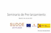 Seminario de Pre-lanzamiento4.interreg-sudoe.eu/contenido-dinamico/libreria-ficheros/C4DF8291... · facilitadoras esenciales. Nuevas tecnologías aplicadas al Espacio SUDOE. ... Desarrollo