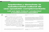 Izquierdas y derechas: la subalternidad cultural de una ...revista.cleu.edu.mx/new/descargas/1501/7 izquierdas y derechas....pdf · visión mesoamericana y su manera de explicar el