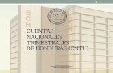 Cuentas nacionales trimestrales de Honduras - cepal.org · Análisis de componentes de la Oferta y Demanda en el marco de un Cuadro Oferta y Utilización Trimestral ... I -2000 a