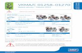 VKMA/C 01258-01270 · 2017-03-07 · debido a la diferente compresión de los muelles espirales de los 2 tensores. ... Incluido en VKMA 01258 / VKMC 01258-1 / VKMC 01258-2 ... con