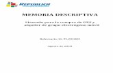 MEMORIA DESCRIPTIVA - … · República Microfinanzas S.A. Versión: 1.0 Memoria Descriptiva de llamado para compra de Bienes y contratación de Servicios. Ref.: LL-TI-201802