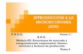 INTRODUCCIÓN A LA MICROECONOMÍA (ADE)horarioscentros.uned.es/archivos_publicos/qdocente_planes/543447/i... · Tema 6: MERCADOS Y EMPRESAS PERFECTAMENTE COMPETITIVAS 6.1. Mercados