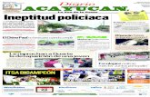 México Ineptitud policiaca - diarioacayucan.com · El único que vende más barato en la región Pág3 Año 14 Sábado 24 de Octubre de 2015 Acayucan Veracruz México NÚMERO 4845