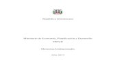 República Dominicana - Inicio - Ministerio de Economía ...economia.gob.do/mepyd/wp-content/uploads/archivos/transparencia/... · ... del PNPSP 2013-2016 y la END, ... del primer