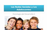 Las Redes Sociales y Los Adolescentes - Introduccióndesarrollohumano2.weebly.com/uploads/1/2/3/2/12329037/presentacin... · Instagram / Pinterest. Tipos de Redes Sociales Redes Sociales
