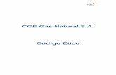 CGE Gas Natural S.A. · La selección y promoción de los trabajadores de CGE GN se fundamenta en las competencias y el desempeño de las funciones profesionales, y en los criterios