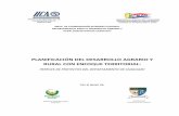 PLANIFICACIÓN DEL DESARROLLO AGRARIO Y … · Planificación del desarrollo agrario y rural con enfoque territorial: perfiles de proyectos del Departamento de Caaguazú por IICA