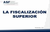 LA FISCALIZACIÓN SUPERIOR - uv.mx · La ASF utiliza como referencia tres tipos de auditorías, conforme a las mejores prácticas internacionales y al ... Fiscalizadas respecto del