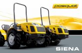 SIENA - Tractores PASQUALI · El puesto de conducción con perfil bajo ha sido estudiado en sintonía con las dimensiones compactas del tractor, permitiendo al tractor desenvolverse