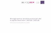 Programa Institucional de Capacitación 2016-2018inmujeres.cdmx.gob.mx/storage/app/media/programacapacitacion... · habilidades y cambiar actitudes, con el objetivo primordial de
