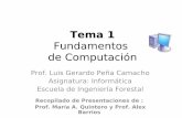 Introducción a la Computación - webdelprofesor.ula.vewebdelprofesor.ula.ve/forestal/luispc/informatica/uploads/Site/... · Tarjeta Madre. Bus – Direcciones ... Primeras versiones
