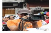 Estado de Situación de la Prensa en Guatemala 2013 … · Investigadores‐ Héctor Coloj y Melissa Vega Mapa ... San Marcos 3 Retalhuleu 2 ... Escuintla 1 Alta Verapaz 1 Zacapa