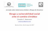 Riesgo y vulnerabilidad social ante el cambio climático · Gestión de riesgo y cambio climático 5. Adaptación. 1. Presentación PIRNA – Programa de Investigaciones en Recursos