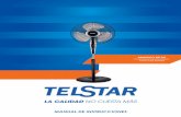 TVP016210MD - Calidad Telstar | Inicio · Es para encender el ventilador. Empezará con baja velocidad. ... el ventilador se apaga y la ... Las piezas de plástico deben limpiarse