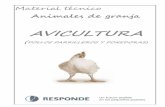 AVICULTURA - responde.org.arresponde.org.ar/sitio/images//stories/pas/Informacion_tecnica... · crianza del pollo parrillero, debido a que es el más usado por los productores a nivel
