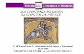 Mester de Juglaría · del Cantar de mio Cid conservado en la Biblioteca Nacional de España. ... una obra literaria escrita en verso que ... •Antagonista general: el moro.