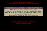 PROGRAMACIÓN DIDÁCTICA DEL MÓDULO MDAFDblog.educastur.es/...del-modulo-de-metodologia-didactica-de-las... · PROGRAMACIÓN DIDÁCTICA Módulo profesional de ... carácter transversal