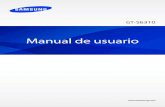 Manual de usuario - samsungservice.es€¦ · Contenido 6 Ajustes 82cerca de los ajustes A 82 Wi-Fi 83 Bluetooth 83 Uso de datos 84 Más ajustes 85 Modo de pantalla de inicio 85 Modo