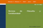 Revista de Filosofía y Cotidianidad - ecorfan.orgecorfan.org/bolivia/researchjournals/Filosofia_y_Cotidianidad/vol3... · University José Matías Delgado, El Salvador BELTRÁN-MORALES,