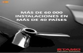 MÁS DE 60 000 INSTALACIONES EN MÁS DE 40 …stamo.se/wp-content/uploads/2017/01/Brochure-Spanish-2018.pdf · el tipo de agitador Ejes disponibles de forma ... del tanque solo permite
