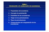 TEMA 1 Introducción a la restauración de ecosistemas de clase/Diapo… · Estabilidad de los ecosistemas 4. ... de la estructura y función del ecosistema, ... TEMA 1- Introducción