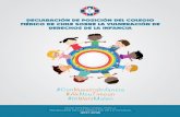 DECLARACIÓN DE POSICIÓN DEL COLEGIO MÉDICO DE … · La Comisión Interamericana de Derechos Humanos, junto con UNICEF-Chile, señalaron en informe del 2013, que el Estado ha cometido
