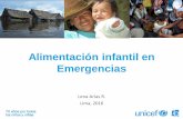 Alimentación infantil en Emergencias - cnpriv.org.pecnpriv.org.pe/wp-content/uploads/2017/02/Alimentacion-infantil... · prenatal, parto, atención postnatal y cuidado infantil •Factores