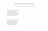 Coplas a la Verónica - revistaliterariakatharsis.orgrevistaliterariakatharsis.org/Coplas_Veronica.pdf · Coplas a la Verónica Fray Íñigo de Mendoza (c.1430 – c.1490) ... los