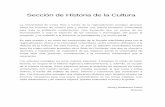 Sección de Historia de la Cultura · 2017-07-24 · Sección de Historia de la Cultura La Universidad de Costa Rica a través de la regionalización persigue alcanzar todos los rincones